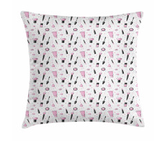 Makeup Supplies Pillow Cover