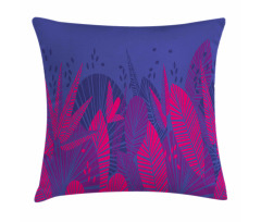 Exotic Jungle Leaf Pillow Cover