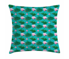 Lotus Leaves Pillow Cover