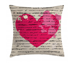 Love Words Handwriting Pillow Cover