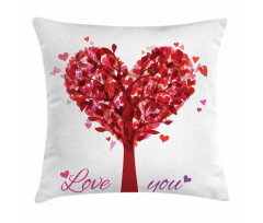 Vintage Romance Heart Pillow Cover