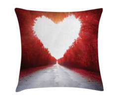 Autumn Trees Landscape Pillow Cover