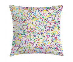 Pop Art Curls Affection Pillow Cover