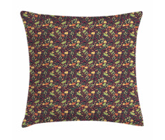 Leaves Acorns and Berries Pillow Cover