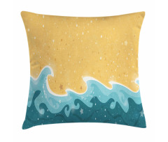 Grange Waves Stars Pillow Cover