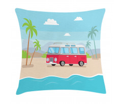 Happy Camper Van Bay Pillow Cover