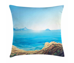 Seascape Cartoon Pillow Cover