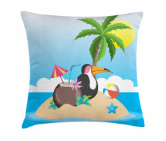 Tropic Funny Cartoon Pillow Cover