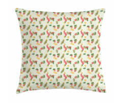 Hawaiian Exotic Botany Art Pillow Cover