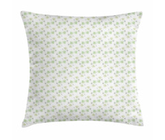 Pastel Exotic Leaves Art Pillow Cover