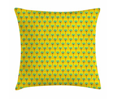 Exotic Coconut Trees Pattern Pillow Cover