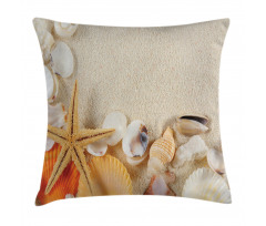 Seashells Starfish Pillow Cover