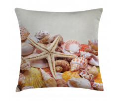 Pile of Seashells Beach Pillow Cover