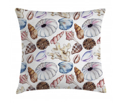 Seashell Coral Reef Pillow Cover