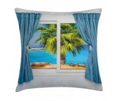 Tropical Beach Sun Pillow Cover