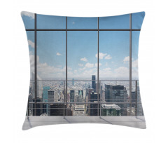 City Modern Landscape Pillow Cover