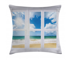 Ocean View Vivid Sun Pillow Cover
