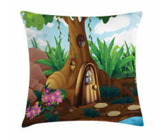 Secret Fairytale Forest Pillow Cover