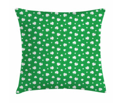 Shamrock Silhouettes Pattern Pillow Cover