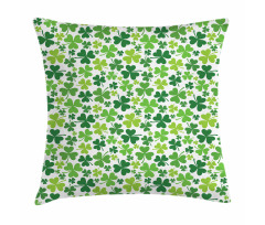 Irregular Shamrocks Pattern Pillow Cover