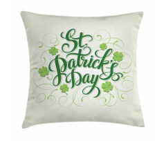 St Patrick's Day Swirls Art Pillow Cover