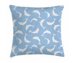 Pattern with Dolphins Pillow Cover
