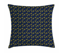 Simple Stars Crescents Pillow Cover