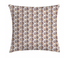 Oriental Ornate Grunge Pillow Cover