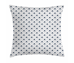 Waves Seagulls Sailboat Pillow Cover