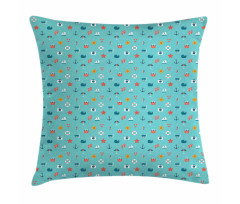 Starfish Anchor Sailboat Pillow Cover