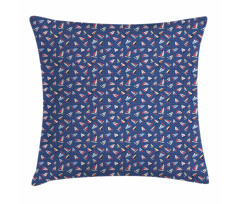 Colorful Sailboat Polka Dot Pillow Cover