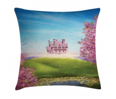 Fairy Castle Cheery Blooms Pillow Cover