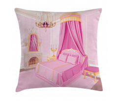 Princess Bedroom Interior Pillow Cover