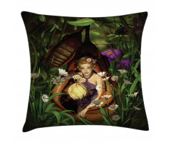 Elf with Green Lantern Pillow Cover