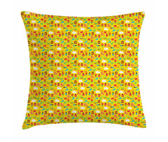 Garden Item Rabbit Flower Pillow Cover