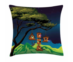 Fly Animals Nest Cartoon Pillow Cover