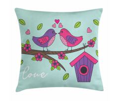 Valentines Love Flowers Pillow Cover