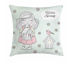 Spring Welcoming Pillow Cover