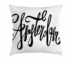 Cursive Modern Typography Pillow Cover