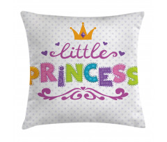 Little Princess Words Pillow Cover