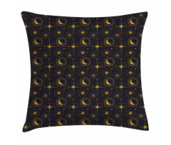 Crescent in Mystical Night Pillow Cover