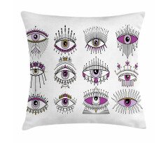 Evil Seeing Eye Sign Pillow Cover