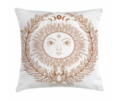 Mystic Sun with Branches Pillow Cover