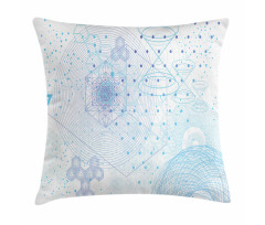 Geometric Science Motifs Pillow Cover