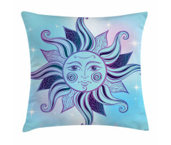 Flourish Sun Face Pillow Cover