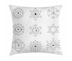 Line Shaped Geometry Pillow Cover