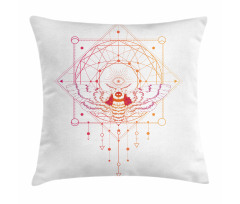 Geometrical Abstract Moth Pillow Cover