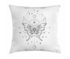 Muted Tones Boho Butterfly Pillow Cover