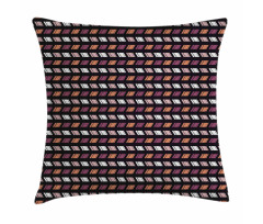 Colorful Hatched Squares Art Pillow Cover