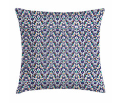 Abstract Folk Ornamental Motif Pillow Cover